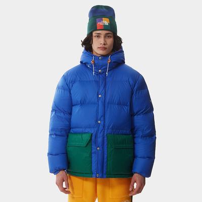 Bundy Parka The North Face COLOUR BLOCK SIERRA DOWN Panske Modre Zelene | HOP-174502