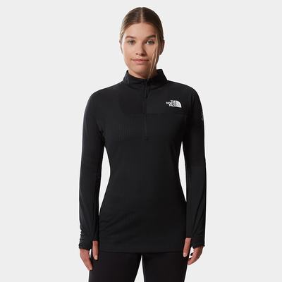 Mikiny The North Face Summit Dot Fleece 1/2 Zip Baselayer Damske Čierne | NEP-849510