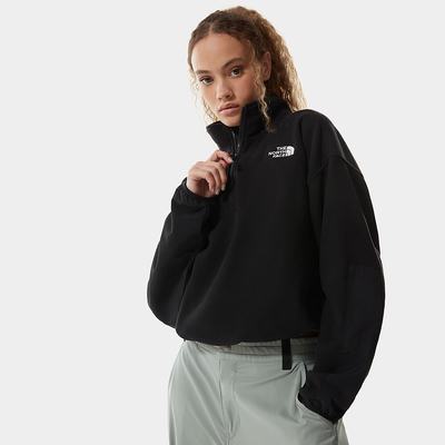 Mikiny The North Face TKA KATAKA 1/4 ZIP FLEECE Damske Čierne | ZBK-174539