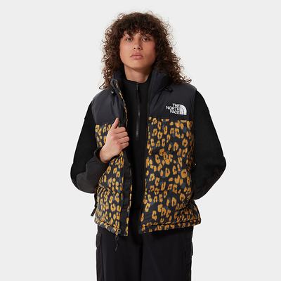 Páperové Vesty The North Face Printed 1996 Retro Nuptse Damske Žlté Leopardie | COE-513804